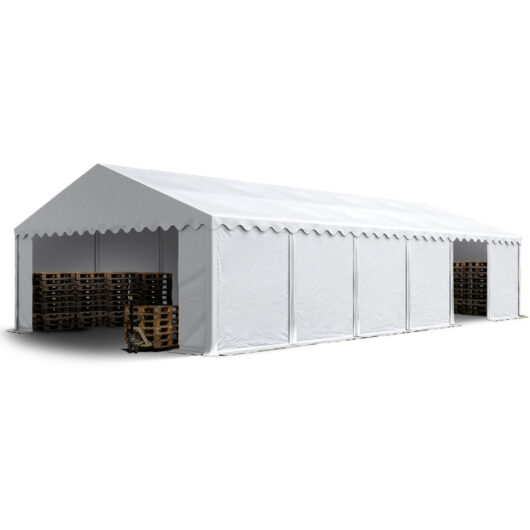 TOOLPORT Storage tent 6x12 m PVC 700 N waterproof shelter white
