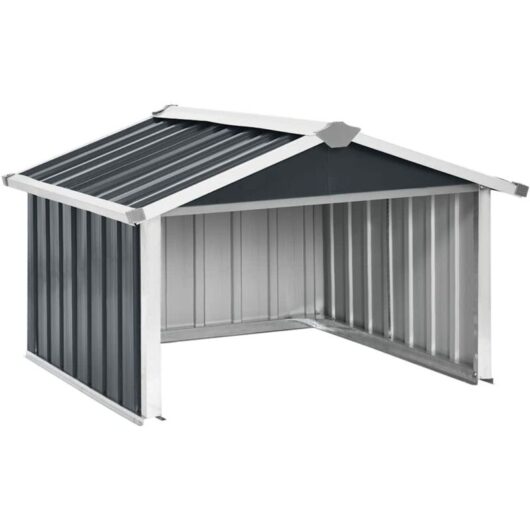 Vidaxl - Garden Robot Lawnmower Shed 92x97x63 cm Galvanised Steel Anthracite