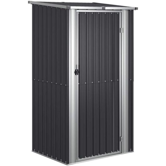 Vidaxl - Garden Shed Anthracite 118.5x97x209.5 cm Galvanised Steel