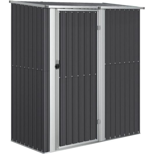 Vidaxl - Garden Shed Anthracite 180.5x97x209.5 cm Galvanised Steel