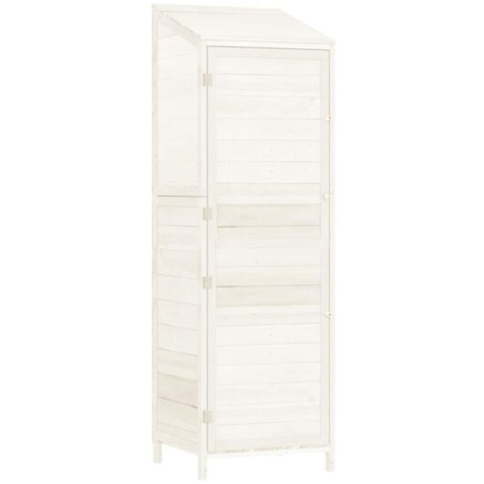 Vidaxl - Garden Shed White 55x52x174.5 cm Solid Wood Fir