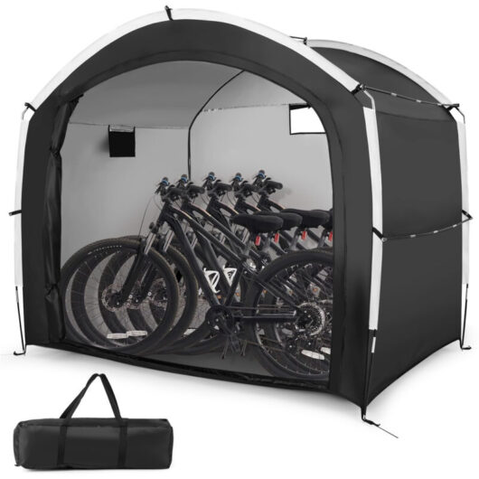 COSTWAY Bike Storage Shed Tent Portable Bicycle Cover Shelter 220 x 150 x 190 cm
