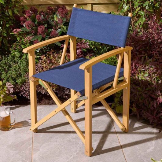 Cultivate Polyester Folding Chair in Midnight Blue
