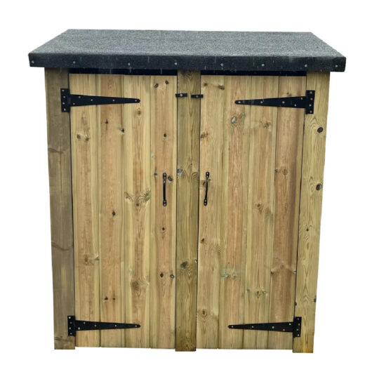 Durango Wooden Garden Double Tool Shed In Natural
