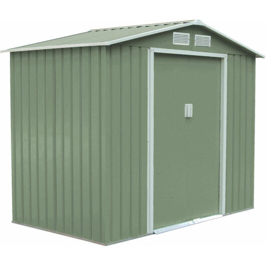 Evre XXL Garden Shed Outdoor Storage Patio With Lockable Door Strong Structure Light Green
