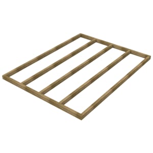 Forest Garden Shed Base for Overlap & Shiplap Sheds with Assembly - 8 x 6ft