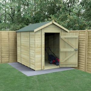 Forest Garden Timberdale Apex Tongue & Groove Pressure Treated Windowless Shed with Base 8 x 6ft