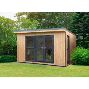 Forest Garden Xtend Insulated Garden Office with 1/2 Window - 4 x 3.42m