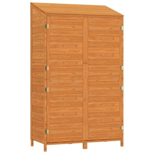 Garden Shed Brown 102x52x174.5 cm Solid Wood Fir vidaXL