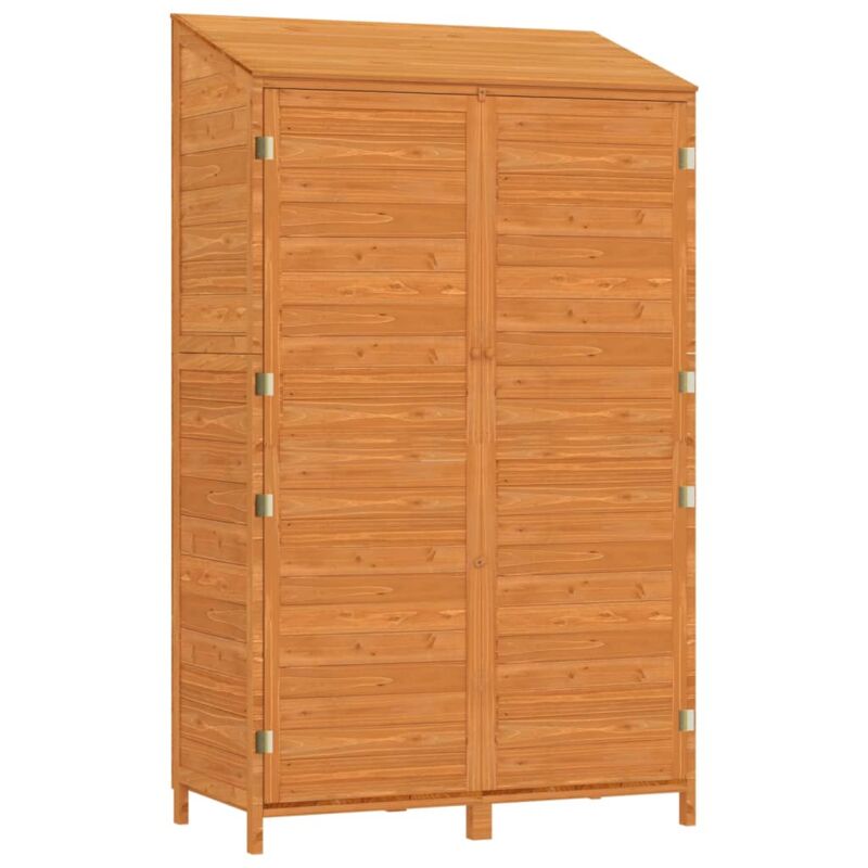 Garden Shed Brown 102x52x174.5 cm Solid Wood Fir vidaXL