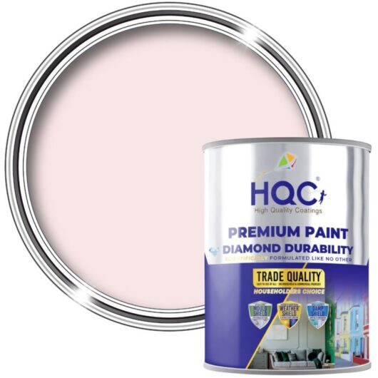 HQC Shed & Fence Paint - Best Weatherproof Wood Protection - Baby Pink - 5L