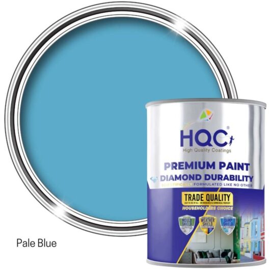 HQC Shed & Fence Paint - Best Weatherproof Wood Protection - Pale Blue - 10L