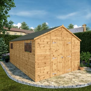 Mercia 16 x 10ft Premium Shiplap Apex Workshop Shed with Assembly