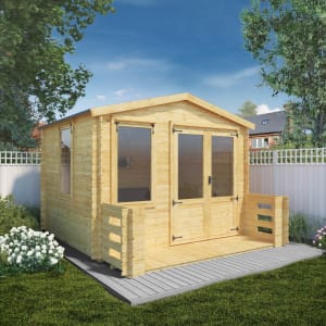 Mercia 19mm Log Thickness Log Cabin with Assembly - 3.3 x 3.7m