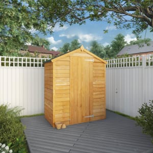 Mercia 3 x 5ft Overlap Windowless Apex Shed with Assembly