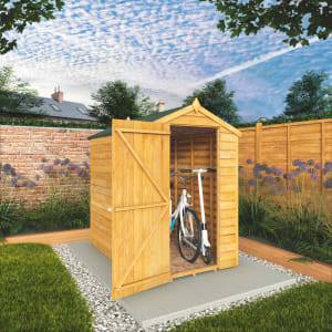 Mercia Overlap Apex Windowless Shed With Assembly - 6 x 4ft