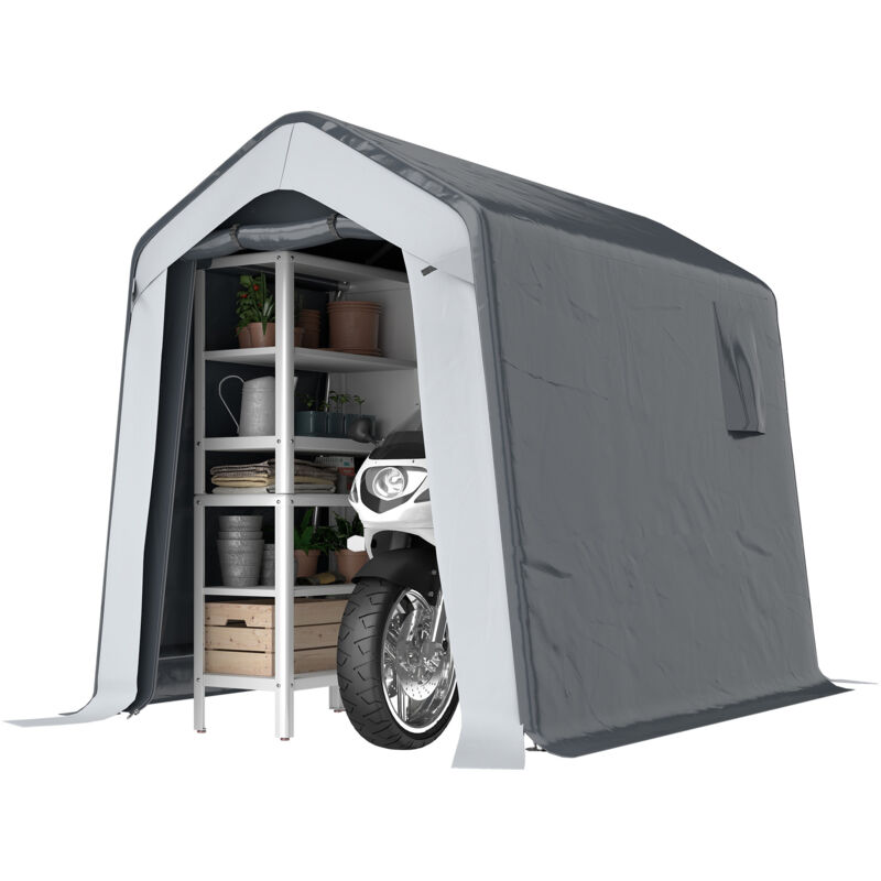 Outsunny 1.8 x 2.4m Portable Storage Shed Heavy Duty Motorbike Shed