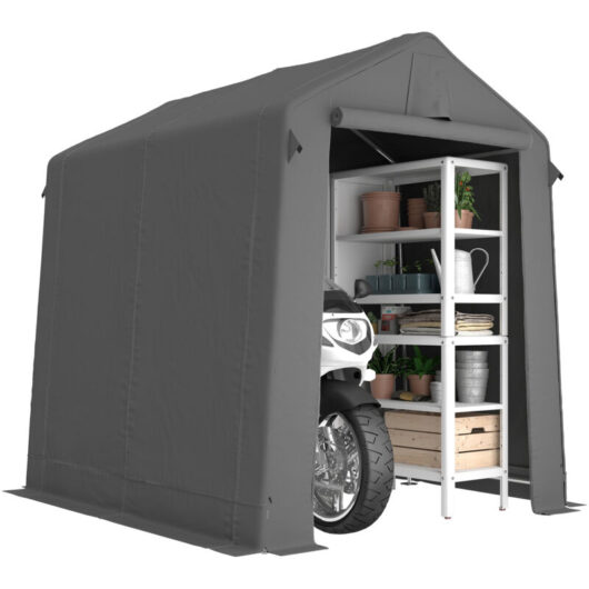 Outsunny 7.5 x 6.2 ft Outdoor Garden Storage Shed, Waterproof Bike Tent