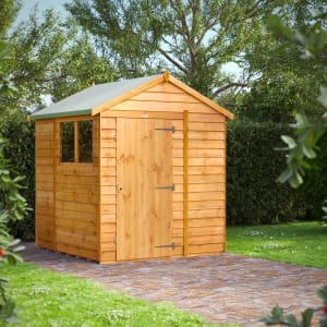 Powersheds Apex Overlap Dip Treated Shed - 6 x 6ft