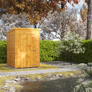 Powersheds Pent Shiplap Dip Treated Windowless Shed - 4 x 6ft