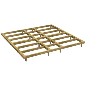 Powersheds Pressure Treated Garden Building Base Kit - 10 x 10ft