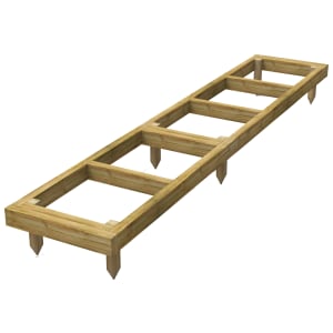 Powersheds Pressure Treated Garden Building Base Kit - 10 x 2ft