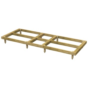 Powersheds Pressure Treated Garden Building Base Kit - 10 x 4ft
