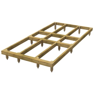Powersheds Pressure Treated Garden Building Base Kit - 10 x 5ft