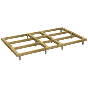 Powersheds Pressure Treated Garden Building Base Kit - 10 x 6ft