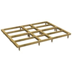 Powersheds Pressure Treated Garden Building Base Kit - 10 x 8ft