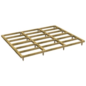 Powersheds Pressure Treated Garden Building Base Kit - 12 x 10ft