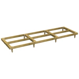 Powersheds Pressure Treated Garden Building Base Kit - 12 x 4ft