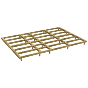 Powersheds Pressure Treated Garden Building Base Kit - 14 x 10ft