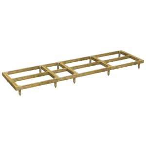 Powersheds Pressure Treated Garden Building Base Kit - 14 x 4ft