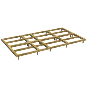 Powersheds Pressure Treated Garden Building Base Kit - 14 x 8ft