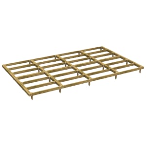 Powersheds Pressure Treated Garden Building Base Kit - 16 x 10ft