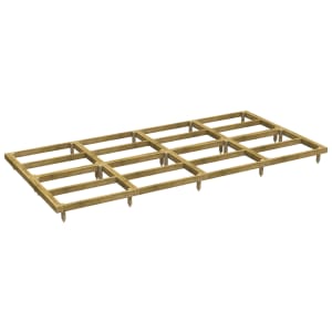 Powersheds Pressure Treated Garden Building Base Kit - 16 x 8ft