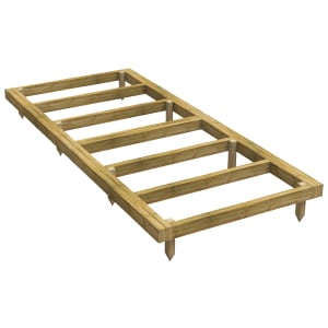 Powersheds Pressure Treated Garden Building Base Kit - 4 x 10ft