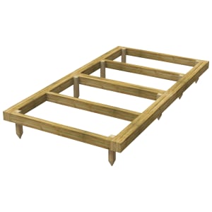 Powersheds Pressure Treated Garden Building Base Kit - 4 x 8ft