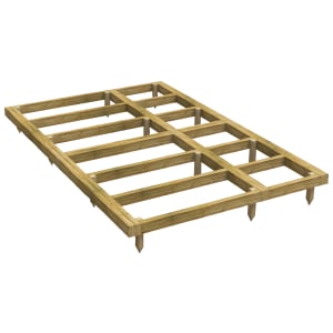 Powersheds Pressure Treated Garden Building Base Kit - 6 x 10ft