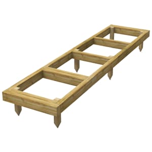 Powersheds Pressure Treated Garden Building Base Kit - 8 x 2ft