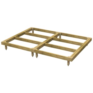 Powersheds Pressure Treated Garden Building Base Kit - 8 x 6ft