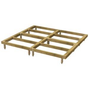 Powersheds Pressure Treated Garden Building Base Kit - 8 x 8ft