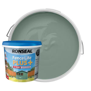 Ronseal Fence Life Plus Matt Shed & Fence Treatment - Sage - 5L