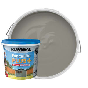 Ronseal Fence Life Plus Matt Shed & Fence Treatment - Slate - 5L