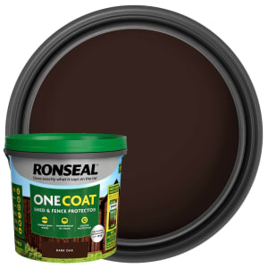Ronseal One Coat Shed & Fence Protector - Dark Oak - 5L