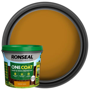 Ronseal One Coat Shed & Fence Protector - Harvest Gold - 5L