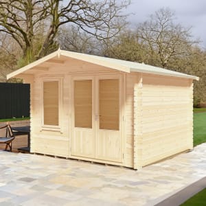 Shire Berryfield Double Door Garden Log Cabin - 11 x 10ft