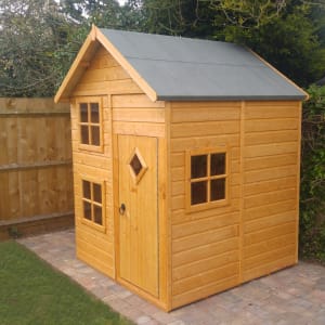 Shire Croft & Bunk Split Level Wooden Playhouse - 5 x 5ft