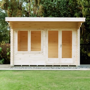Shire Danbury Double Door Garden Home Office Cabin - 12 x 8ft